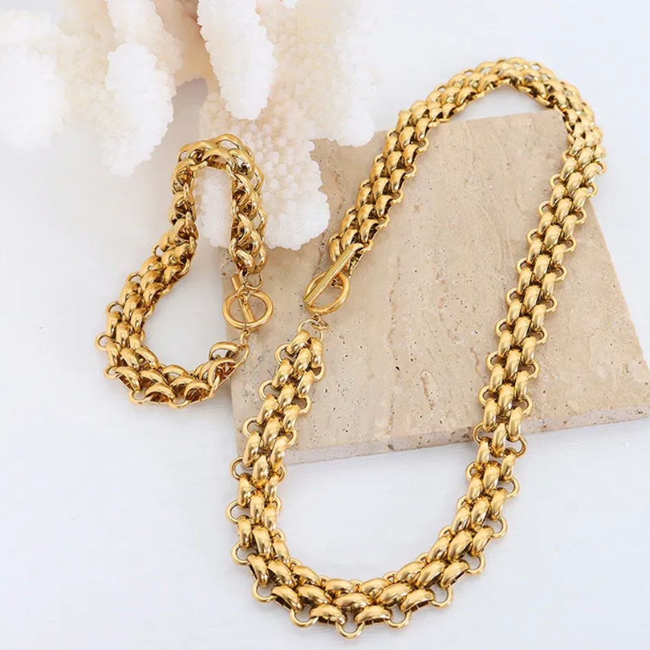 Hazel Necklace & Bracelet Set