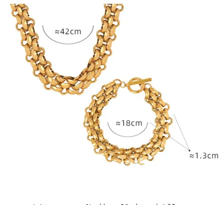 Hazel Necklace & Bracelet Set