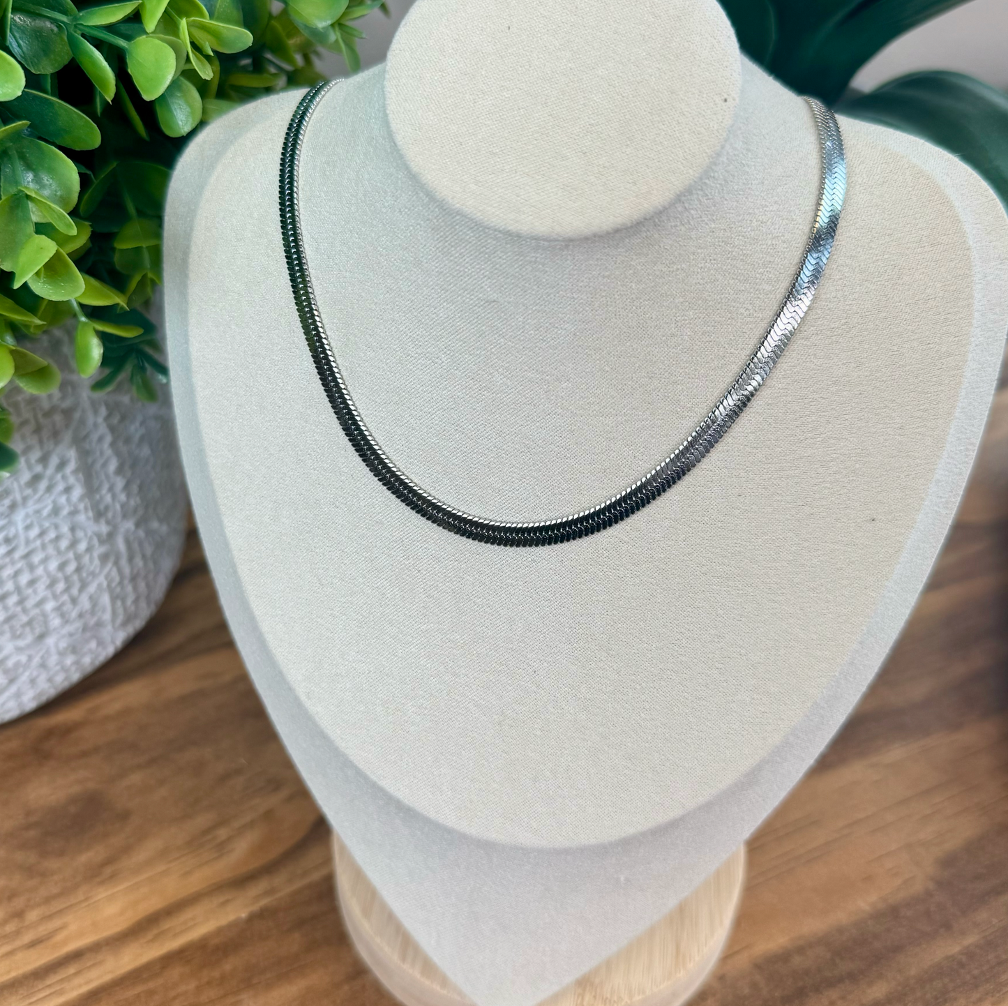 Sleek Snake Chain Necklace