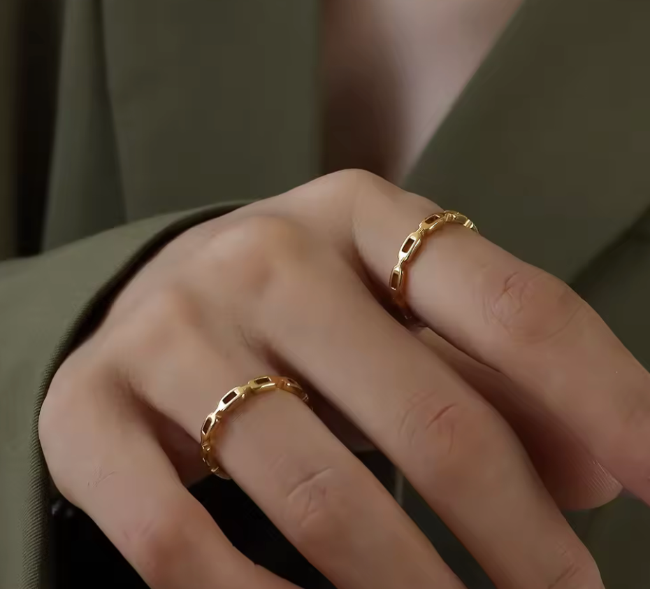 Zoe Chain Link Ring