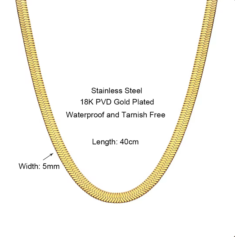 Sleek Snake Chain Necklace