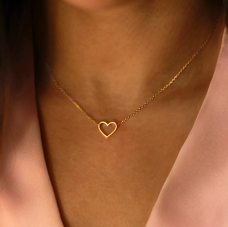 Stacy Open Heart Necklace
